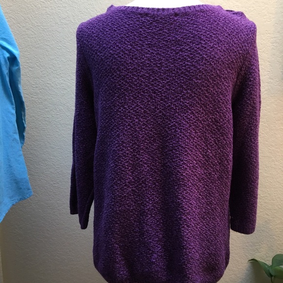 Purple sweater sz LG - Picture 10 of 11